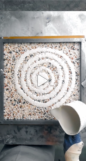 This is how Mosaic Factory builds the terrazzo