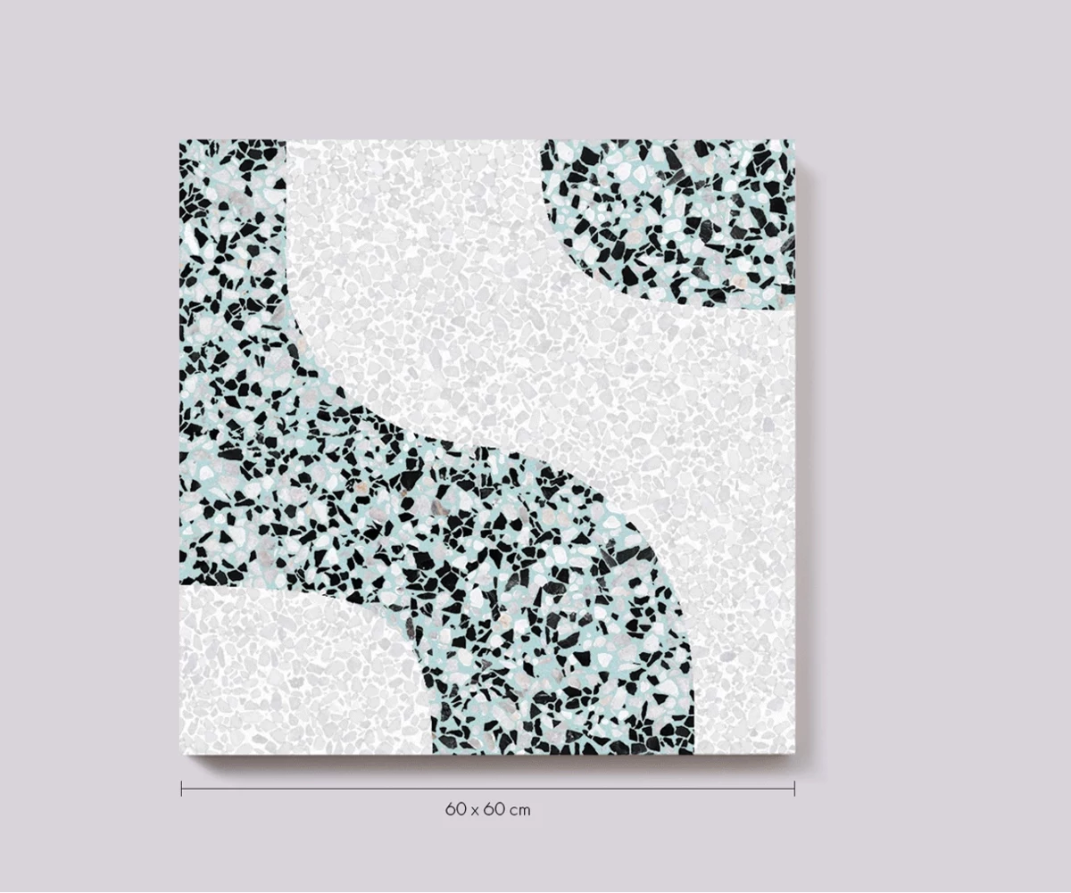 Terrazzo patterns in different colors